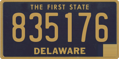 DE license plate 835176