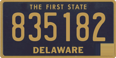 DE license plate 835182