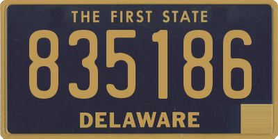 DE license plate 835186