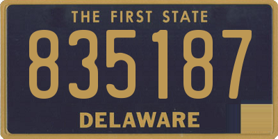 DE license plate 835187