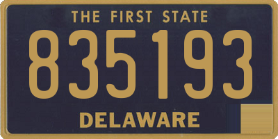 DE license plate 835193