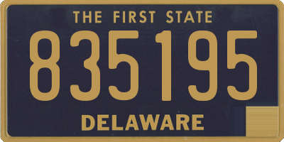 DE license plate 835195