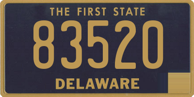 DE license plate 83520