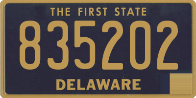DE license plate 835202