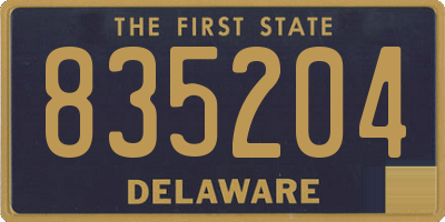 DE license plate 835204