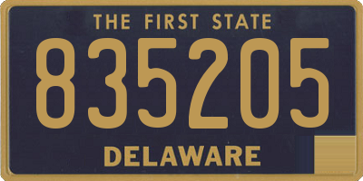 DE license plate 835205