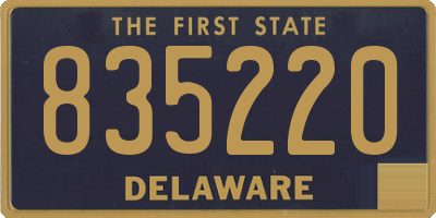 DE license plate 835220
