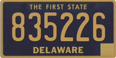 DE license plate 835226