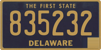 DE license plate 835232