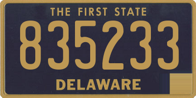 DE license plate 835233