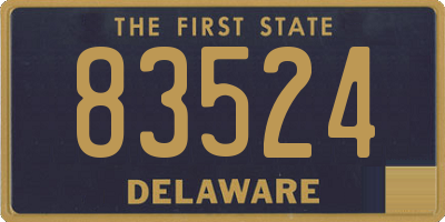 DE license plate 83524