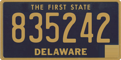 DE license plate 835242