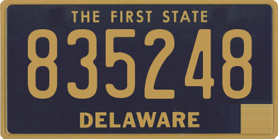 DE license plate 835248