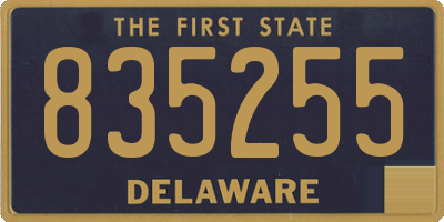 DE license plate 835255