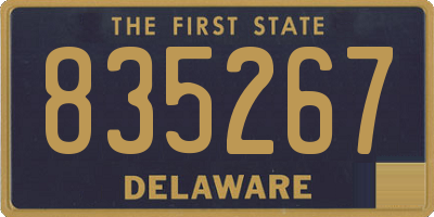 DE license plate 835267