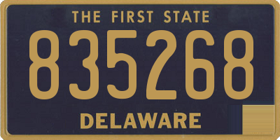 DE license plate 835268