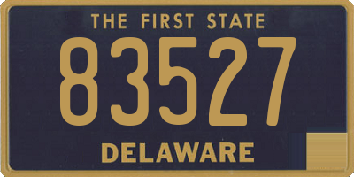DE license plate 83527