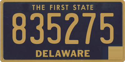 DE license plate 835275