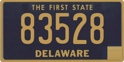 DE license plate 83528