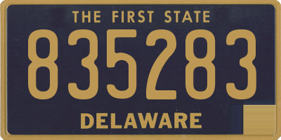 DE license plate 835283