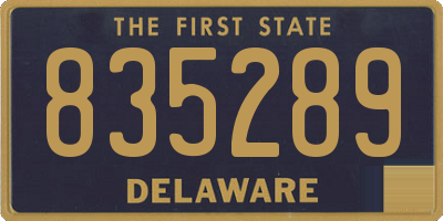 DE license plate 835289