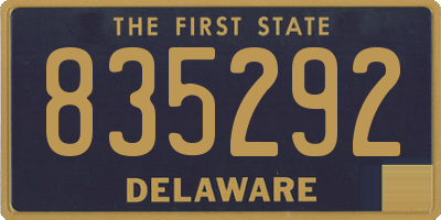 DE license plate 835292