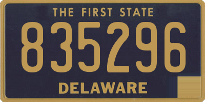 DE license plate 835296