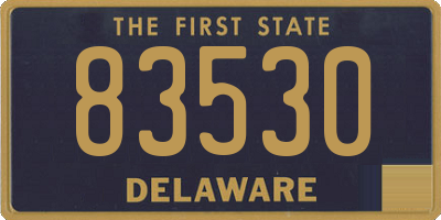 DE license plate 83530