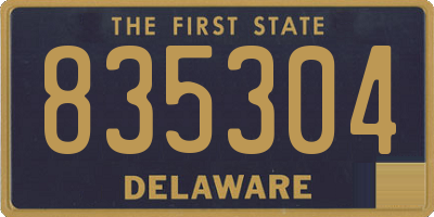 DE license plate 835304