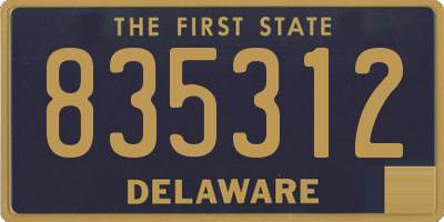 DE license plate 835312
