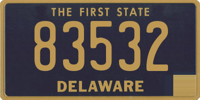 DE license plate 83532