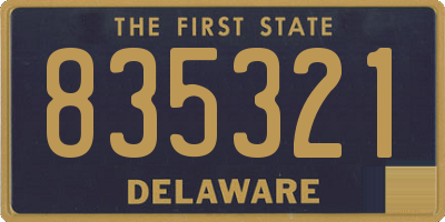 DE license plate 835321