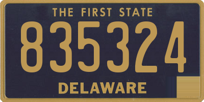 DE license plate 835324