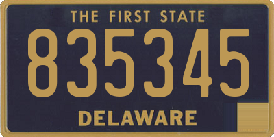 DE license plate 835345