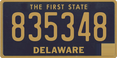 DE license plate 835348