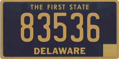 DE license plate 83536