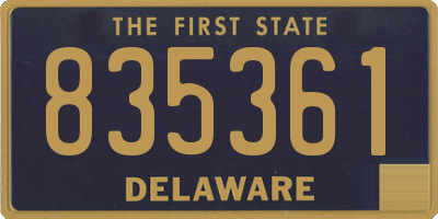 DE license plate 835361