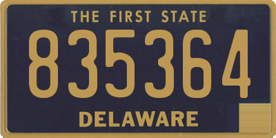 DE license plate 835364