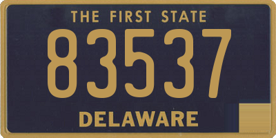 DE license plate 83537