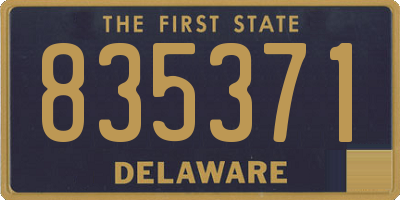 DE license plate 835371