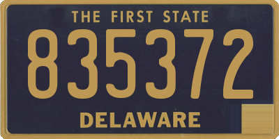 DE license plate 835372