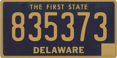 DE license plate 835373