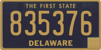 DE license plate 835376