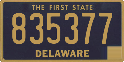 DE license plate 835377