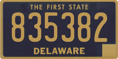 DE license plate 835382
