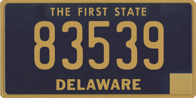 DE license plate 83539