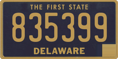DE license plate 835399