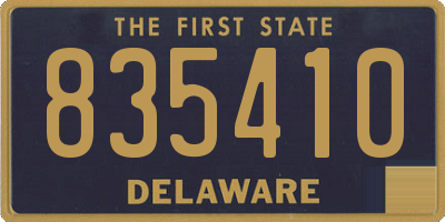 DE license plate 835410