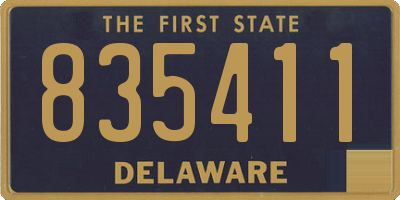 DE license plate 835411