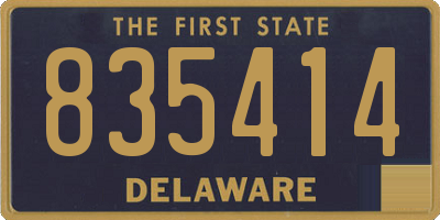 DE license plate 835414